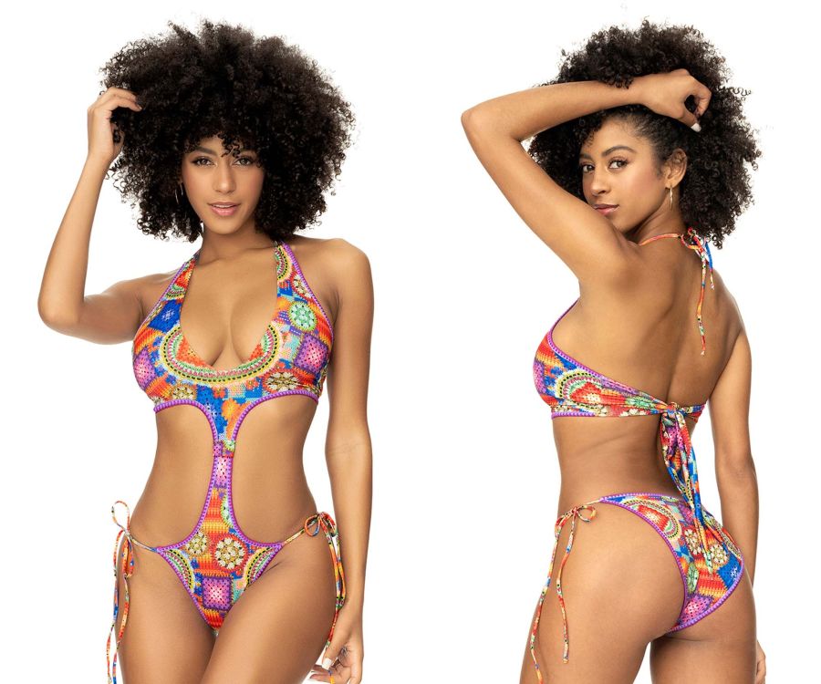 Maillot de bain une pièce Mapale 67051 imprimé crochet coloré