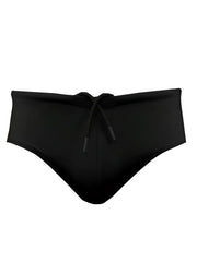 Black pride 11 swim brief with drawstring waistband designed for comfortable swimming and beachwear