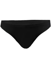 Black pride bikini seamless bottom with smooth stretchy fabric and classic triangle cut front view