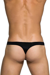 Black thong made of smooth stretchy fabric from private structure dgemu3545bt desire glaze collection