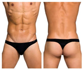 Black thong briefs private structure dgemu3545bt desire glaze with smooth sleek design and minimal waistband branding