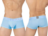 Light blue private structure moux4103 mo lite mid waist trunk briefs with pink and white elastic branded waistband