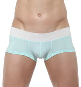 Light blue and white private structure nexus trunk boxer brief underwear with smooth form-fitting design size l