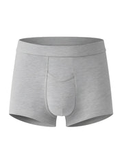 Purecomfort cotton trunk gray heathered briefs with front pocket elastic waistband made of soft cotton