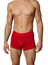 Red relax trunk red ribbed boxer briefs with snug contoured fit for comfortable everyday wear
