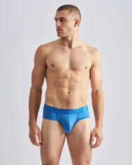 Bright blue reign brief with form-fitting design and smooth elastic waistband for comfortable everyday wear