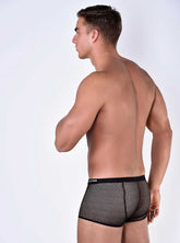 Roberto Lucca Mesh Trunk Underwear Black 80043-00220 Size L
