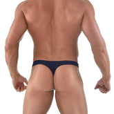 Maillot de bain string uni Roberto Lucca bleu marine 90107-80107 taille XL