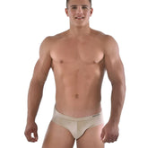 Beige roberto cavalli briefs with smooth form-fitting design in size m for comfortable everyday wear