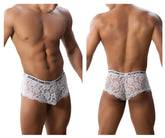 White lace briefs with roger smutth branded elastic waistband from roger smuth rs035 trunks in white