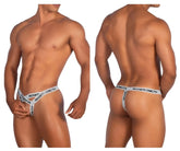 White roger smith rs067 thong with black lettering featuring a minimalist design for comfortable everyday wear