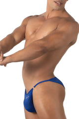 Blue athletic briefs roger smuth rs084 bikini royal blue with sleek form fitting design and subtle side branding