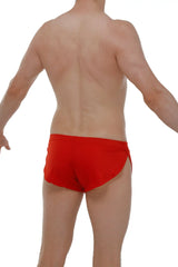 Red running shorts joe red with sleek form-fitting design ideal for athletic performance and comfort