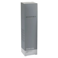 Sedory men’s penis xxl massage cream in a sleek silver rectangular box 80 ml for enhanced penis care