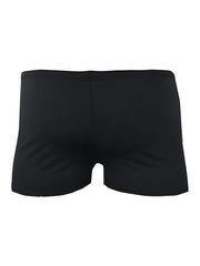 Black square trunk briefs with smooth form-fitting fabric and classic design for comfortable everyday wear
