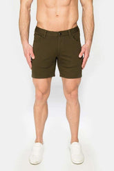 Short en tricot extensible ST33LE Olive STL1932OLV Taille 28