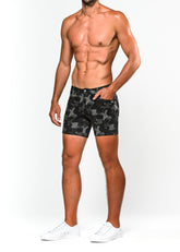 Bedruckte Stretch-Strickshorts