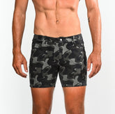 Bedruckte Stretch-Strickshorts
