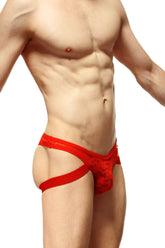 Jockthong Dentelle Rouge