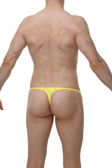 PetitQ Sous-vêtements, Sous-vêtements Sexy pour Homme par Arthus & NicoThong Plellis Joe Yellow
