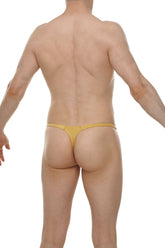 Yellow thong underwear plellis joe gold featuring a minimalist design and soft stretch fabric for comfort