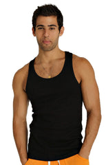 Black sleeveless sustain tank top with a simple fitted design perfect for casual and active wear