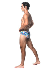 SLIP DE BAIN IMPRIMÉ TROPIQUES