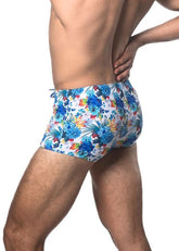Badehose mit Tropenmuster