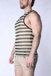 MARINER MESH STRIPE TANK TOP