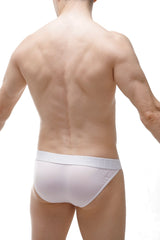Petitq tanga ball-bra plum white smooth white briefs with form-fitting design and subtle elastic waistband