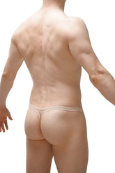 Beige lace thong Argis Durtol nude with a delicate intricate pattern for comfortable everyday wear