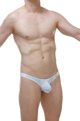 White seamless thong dome marbre sky blue briefs with a smooth form-fitting design for comfortable wear