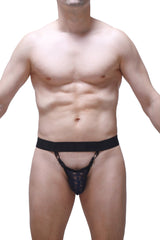 String Pinces Dentelle Marine