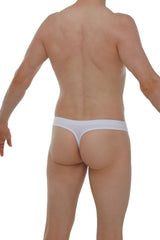 White thong made of smooth stretchy pensal modal fabric with a minimalist design by petitq