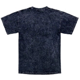 Dark blue distressed cotton t-shirt with a faded textured appearance from the TLC tee shirt collection