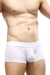 White men’s briefs trunk reotier plum white with smooth form fitting design and elastic waistband for comfortable wear