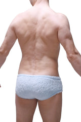 Light blue fuzzy textured briefs trunk yeti blue designed for comfortable everyday wear