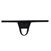 Black thong u-station ball holder u0011-001 with a glossy transparent front panel for secure support