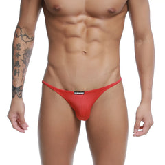 Red u-station thong bikini with a snug form-fitting design from u-station me bikini red u0032-600