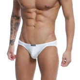 White u-station repair bikini u0022-111 briefs with a sleek form-fitting design in smooth fabric