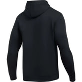 Under armour rival fitted graphic black hooded sweatshirt with long sleeves and ribbed hem size m