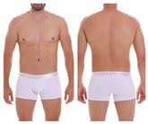 White unico 22120100101 cristalino a22 seamless boxer briefs with elastic waistband in smooth fabric
