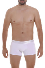 White unico 22120100101 cristalino a22 seamless men’s briefs with subtle logo on waistband in white color