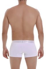 White unico 22120100101 cristalino a22 trunks briefs with subtle elastic waistband featuring the brand logo