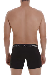 Black Unico 22120100203 Intenso A22 boxer briefs with a sleek fitted design and branded waistband in color 99-Black