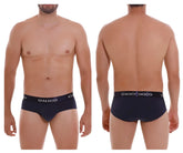 Navy blue unico 22120201102 profundo a22 briefs with white unico branding on waistband in dark blue color 82