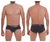 Black unico 22120201108 Asfalto M22 briefs in dark gray with subtle textured waistband for comfortable fit