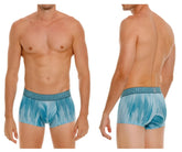 Unico 24080100112 hilada trunks blue patterned men’s boxer briefs with textured waistband and breathable fabric
