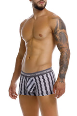 Unico 25040100118 tricotosa trunks in black and white zigzag striped briefs made of soft tricot fabric