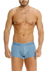 Light blue unico 26020100118 ventisca men’s boxer briefs with contoured pouch and elastic waistband